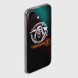 Чехол для iPhone 16 силиконовый с защитой камеры The Division 2 Logo - фото 2