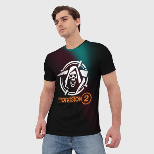 Мужская футболка 3D The Division 2 Logo, цвет 3D печать - фото 3