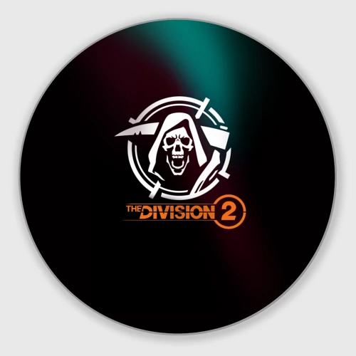 Круглый коврик для мышки The Division 2 Logo