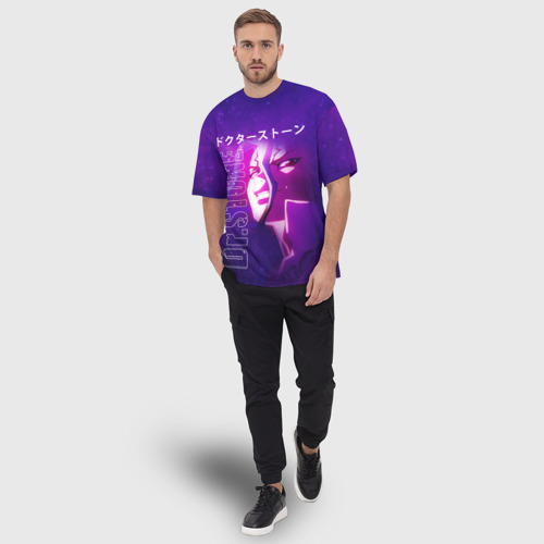 Мужская футболка oversize 3D Доктор Стоун, цвет 3D печать - фото 5