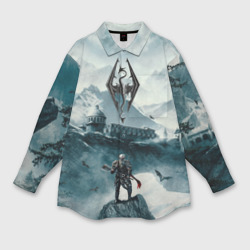 Мужская рубашка oversize 3D Skyrim Warrior