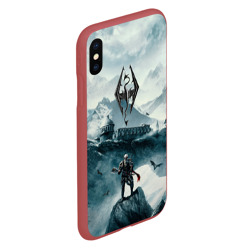 Чехол для iPhone XS Max матовый Skyrim Warrior - фото 2