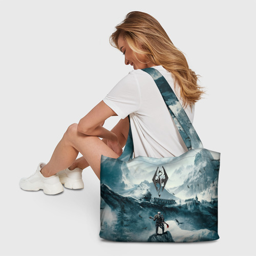 Пляжная сумка 3D Skyrim Warrior - фото 6