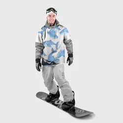 Накидка на куртку 3D Косяк китов