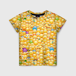 Детская футболка 3D Смайлики Emoji