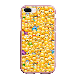 Чехол для iPhone 7Plus/8 Plus матовый Смайлики Emoji