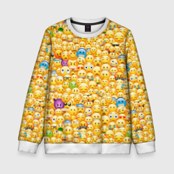 Детский свитшот 3D Смайлики Emoji