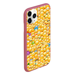 Чехол для iPhone 11 Pro Max матовый Смайлики Emoji - фото 2