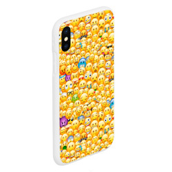 Чехол для iPhone XS Max матовый Смайлики Emoji - фото 2