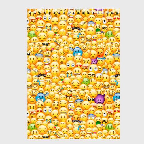 Скетчбук Смайлики Emoji, цвет белый - фото 2