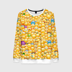 Женский свитшот 3D Смайлики Emoji