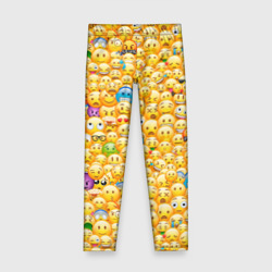 Детские леггинсы 3D Смайлики Emoji