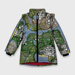 Зимняя куртка для девочек 3D San Andreas