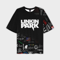 Мужская футболка oversize 3D Linkin Park Линкин Парк