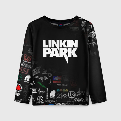 Детский лонгслив 3D Linkin Park Линкин Парк, цвет 3D печать