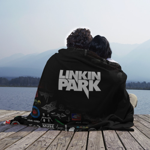 Плед 3D Linkin Park Линкин Парк, цвет 3D (велсофт) - фото 3