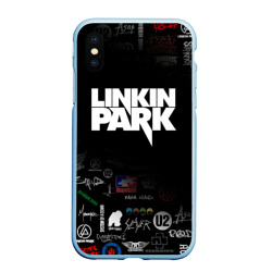 Чехол для iPhone XS Max матовый Linkin Park Линкин Парк