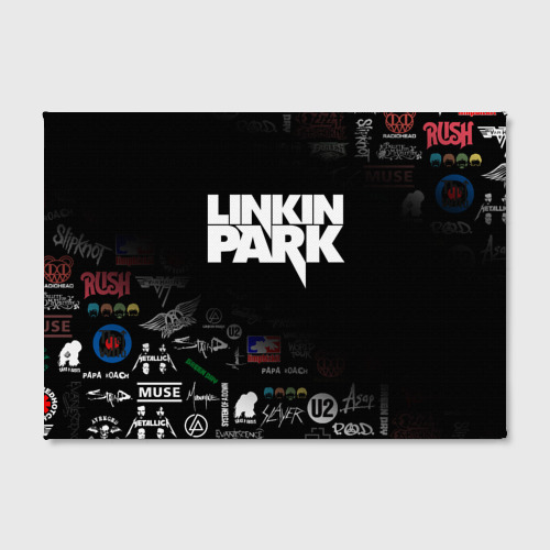 Холст прямоугольный Linkin Park Линкин Парк, цвет 3D печать - фото 2