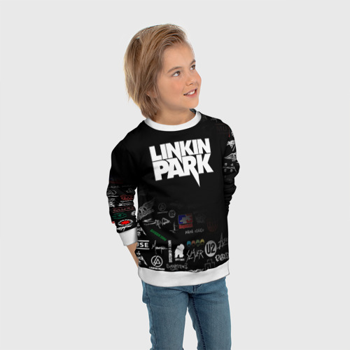 Детский свитшот 3D Linkin Park Линкин Парк, цвет 3D печать - фото 5