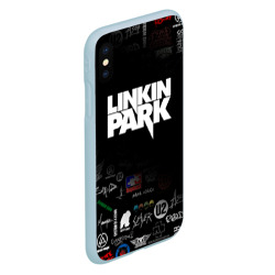 Чехол для iPhone XS Max матовый Linkin Park Линкин Парк - фото 2