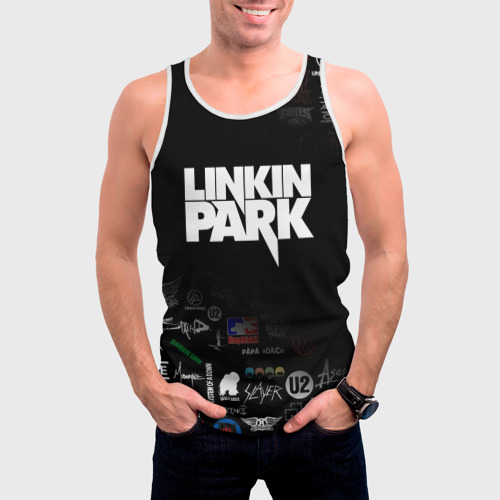 Мужская майка 3D Linkin Park Линкин Парк, цвет 3D печать - фото 3