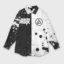 Мужская рубашка oversize 3D Linkin Park