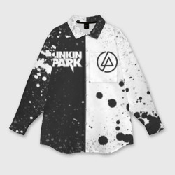 Женская рубашка oversize 3D Linkin Park