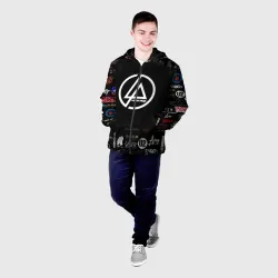 Мужская куртка 3D Linkin Park rock logo - фото 2
