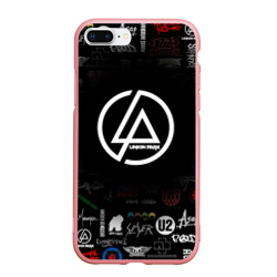 Чехол для iPhone 7Plus/8 Plus матовый Linkin Park rock logo