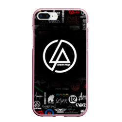 Чехол для iPhone 7Plus/8 Plus матовый Linkin Park rock logo