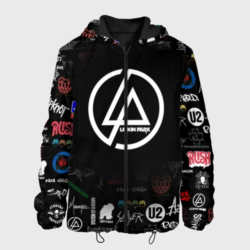 Мужская куртка 3D Linkin Park rock logo