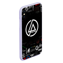 Чехол для iPhone XS Max матовый Linkin Park rock logo - фото 2