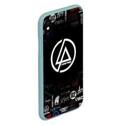 Чехол для iPhone XS Max матовый Linkin Park rock logo - фото 2