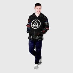 Мужская куртка 3D Linkin Park rock logo - фото 2