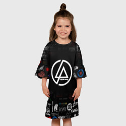 Детское платье 3D Linkin Park rock logo - фото 2