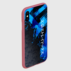 Чехол для iPhone XS Max матовый BSD logo blue - фото 2