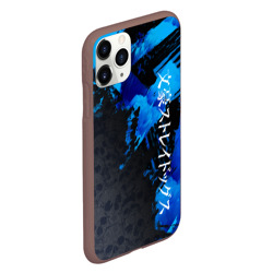 Чехол для iPhone 11 Pro матовый BSD logo blue - фото 2