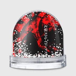 Игрушка Снежный шар BSD logo red
