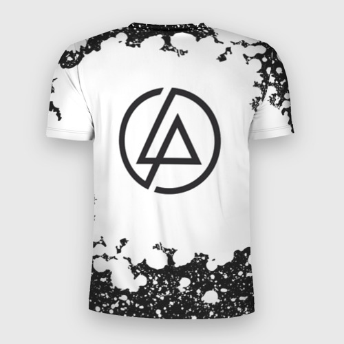 Мужская футболка 3D Slim с принтом Linkin Park+спина, вид сзади #1