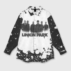 Мужская рубашка oversize 3D Linkin Park+спина