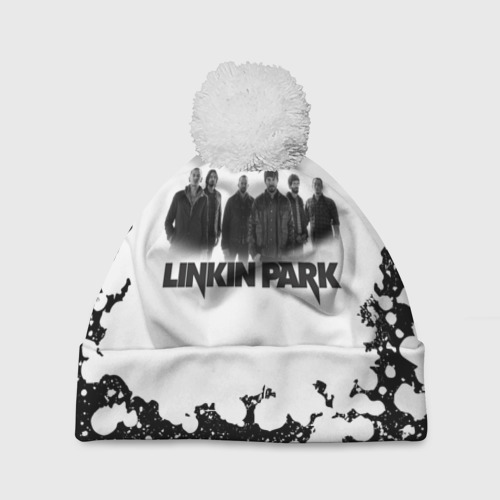Шапка 3D c помпоном Linkin Park+спина, цвет 3D печать