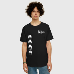 Мужская футболка хлопок Oversize Beatles из Ливерпуля - фото 2