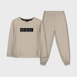 Детская пижама с лонгсливом хлопок Senku. Аниме Доктор Стоун