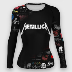 Женский рашгард 3D Metallica Металлика
