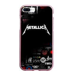 Чехол для iPhone 7Plus/8 Plus матовый Metallica Металлика