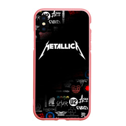 Чехол для iPhone XS Max матовый Metallica Металлика