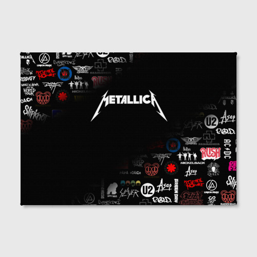 Холст прямоугольный Metallica Металлика, цвет 3D печать - фото 2