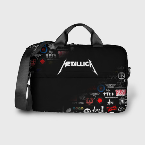 Сумка для ноутбука 3D Metallica Металлика, цвет 3D печать