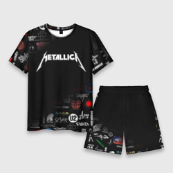 Мужской костюм с шортами 3D Metallica Металлика