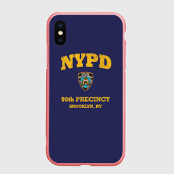 Чехол для iPhone XS Max матовый Бруклин 9-9 департамент NYPD